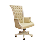 Кресло Le Classique, кремовая кожа, Арт.K280