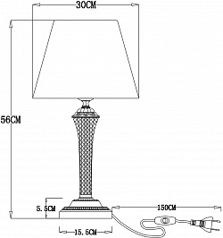 Настольная лампа Arte Lamp Gracie арт.A730LT-1PB