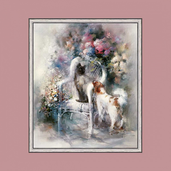 Картина "Знакомство", рама 4, 50*65 см, арт.707774  