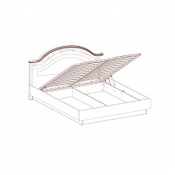Кровать двойная без ножной спинки с подъемным механизмом 1800x2000
