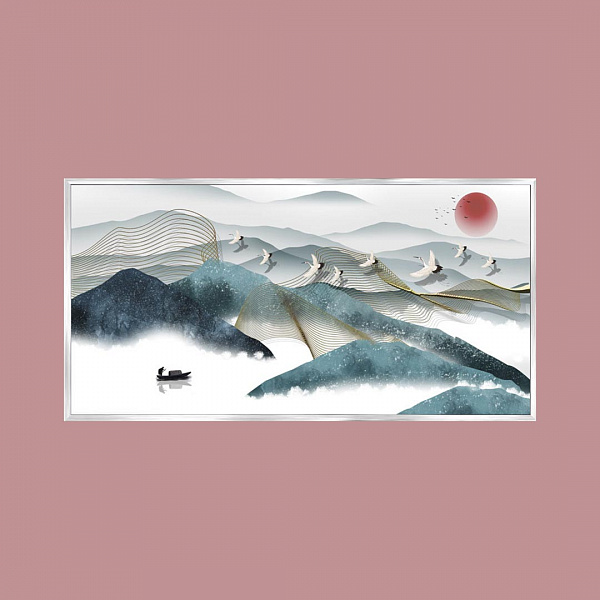Картина "Горная река" Рама 2, 50*100 см, арт.818926  