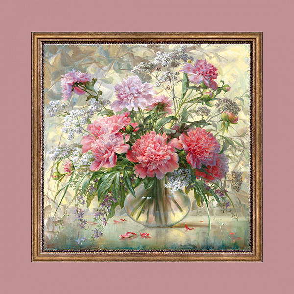Картина "Летний букет" Рама 5 (56-V150), 50*50 см,арт.818983  